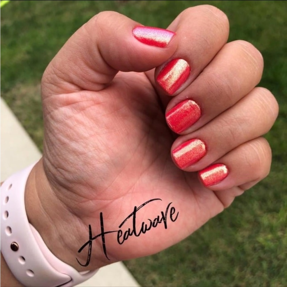 *Retired* Color Street: Heat Wave | Orange Red Gold Summer Beach Shimmer Bright